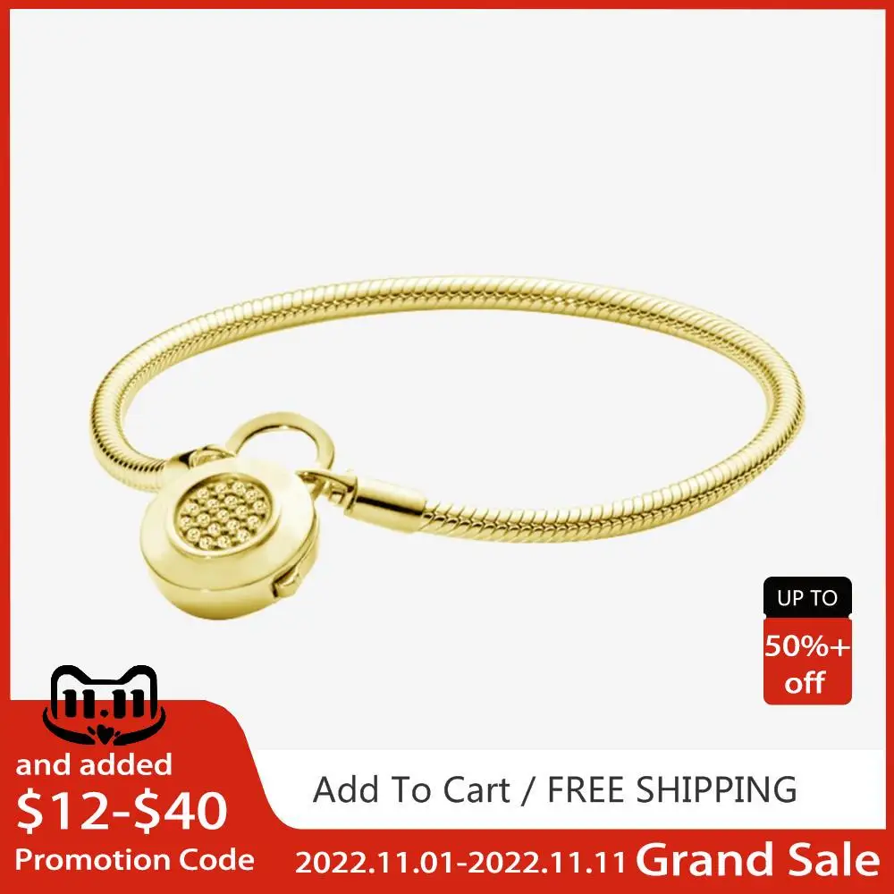 

Браслеты из стерлингового серебра 925 пробы, золотые моменты, планшетообразный браслет-цепочка змеи, женские оригинальные ювелирные изделия...