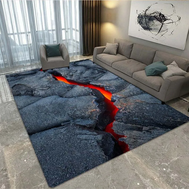 Вулканический лавовый ковер большого размера для гостиной спальни дивана