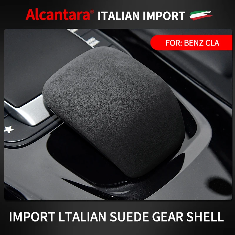 

Alcantara Suede Automotive Interior Shift Knob Cover Protective Cover For Mercedes Benz W177 C118 X118 A CLA AMG Accessories