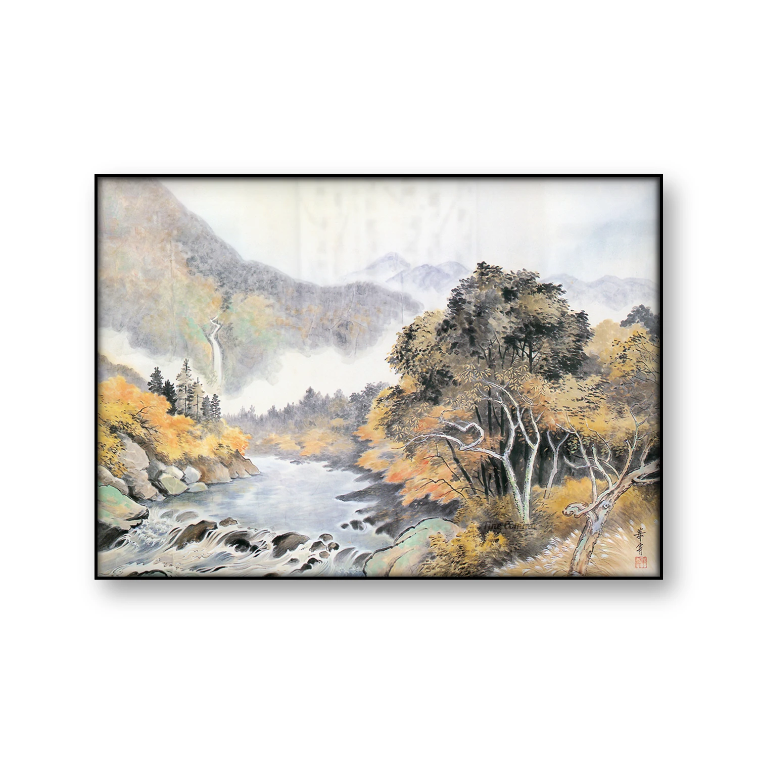 Плакат, покрытый осенью, такабатаке, японское искусство, картина на стену, пейзаж, домашний декор