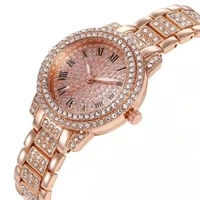new retro diamond studded thin strap business ladies watch 2022 simple fashion temperament stainless steel quartz watch