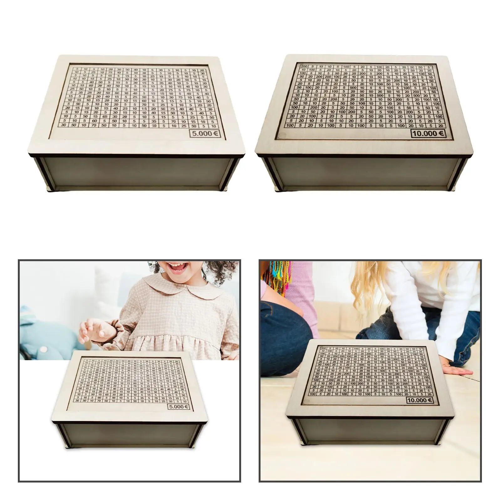 Копилка с изображением мишени стильная копилка для монет деревянная портативная