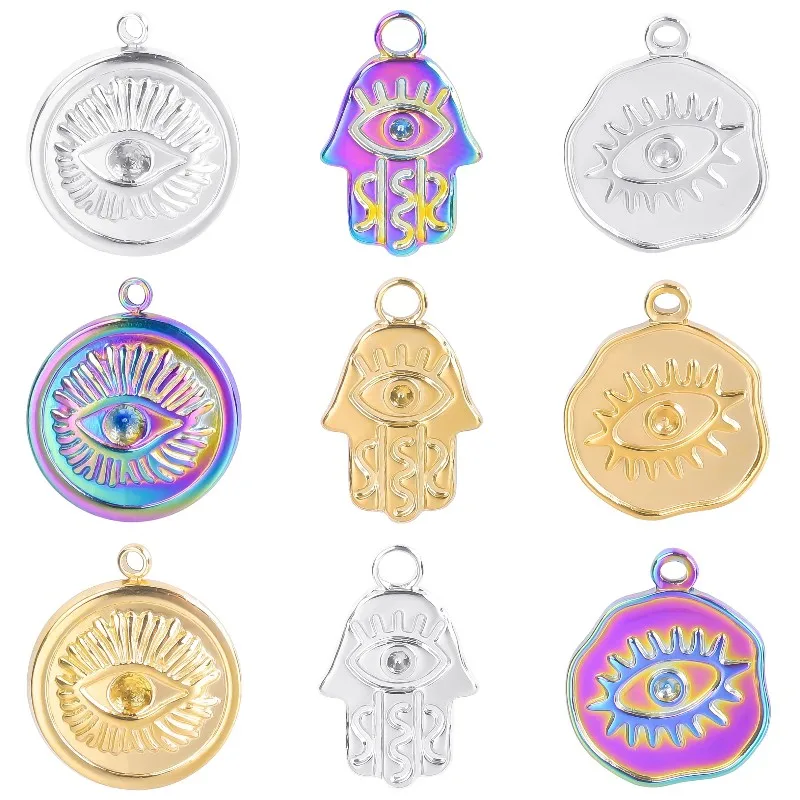 Подвеска Хамса из нержавеющей стали для ожерелий 5 шт./лот |