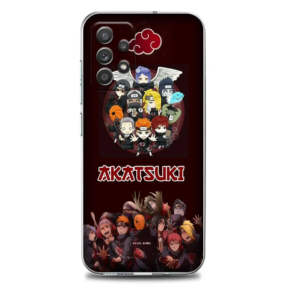 Прозрачный чехол для телефона с аниме Наруто Акацуки Итачи Учиха Samsung A01 A02 A02s A11 A12