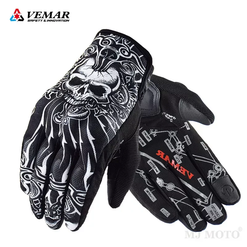 

VEMAR Summer Mesh Motorcycle Gloves Men Motocross Off-road Gloves Breathable Motorbike Cycling Sport Racing Riding Gloves VE-203