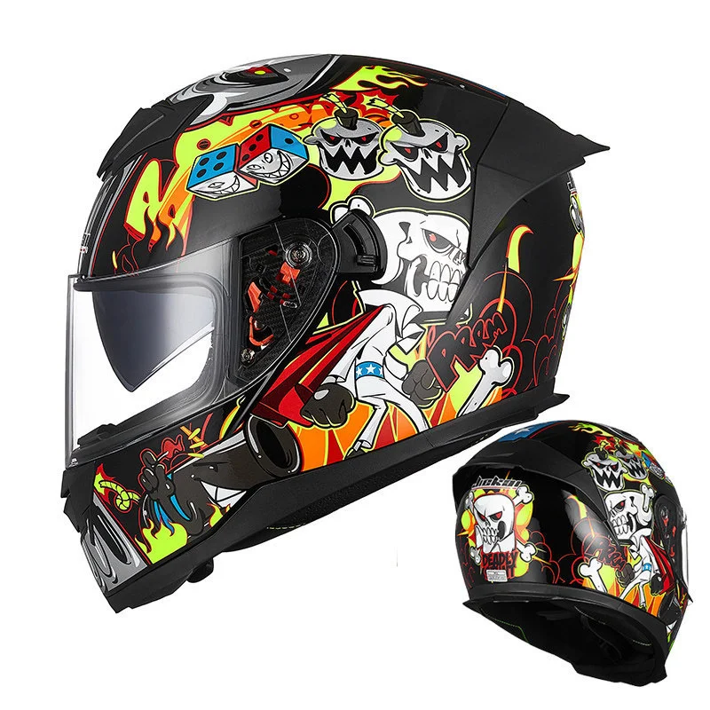 Suitable for helmet motorcycle Bluetooth anti fog helmet electric motorcycle helmet enlarge