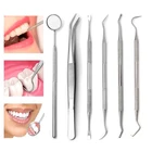 1 шт., стоматологические инструменты из нержавеющей стали для чистки зубов