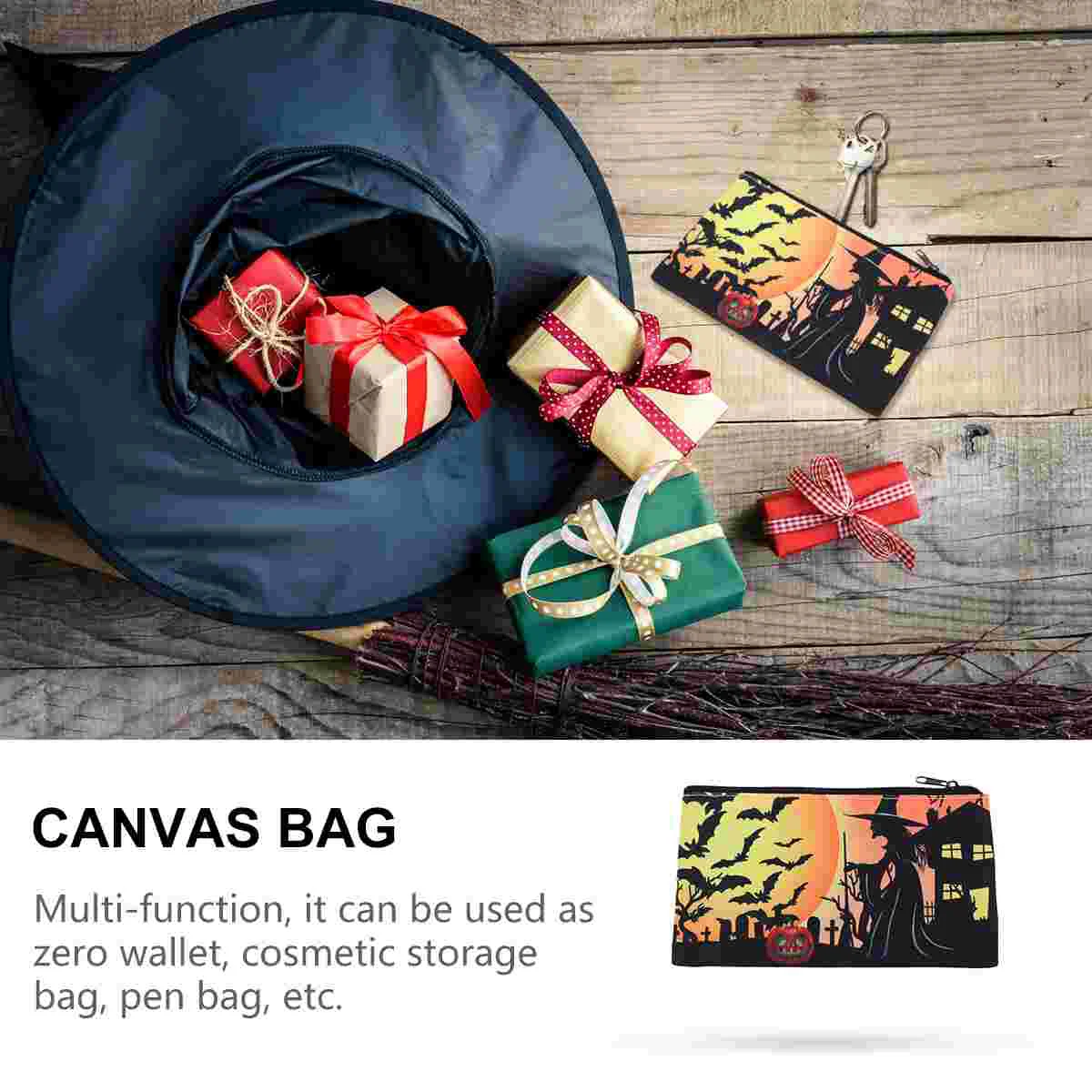 Хэллоуин Косметичка Кошелек Череп для путешествий Мытье Хранение Сотовый