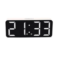 digital alarm clock 2 alarms snooze electronic led clock 3 display modes 1224 hour with backlight for living room