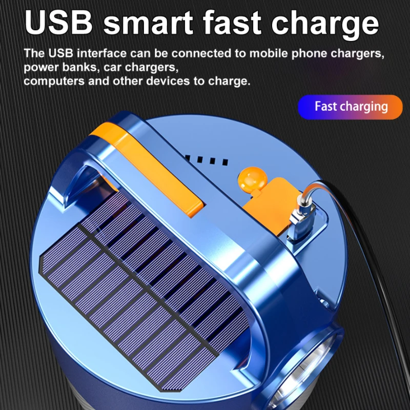 Светодиодный светильник на солнечной батарее уличная лампа для кемпинга