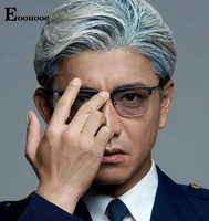 vintage men glasses frame brand designer pure titanium eyewear optical oculos masculino square clear glasses anti blue light