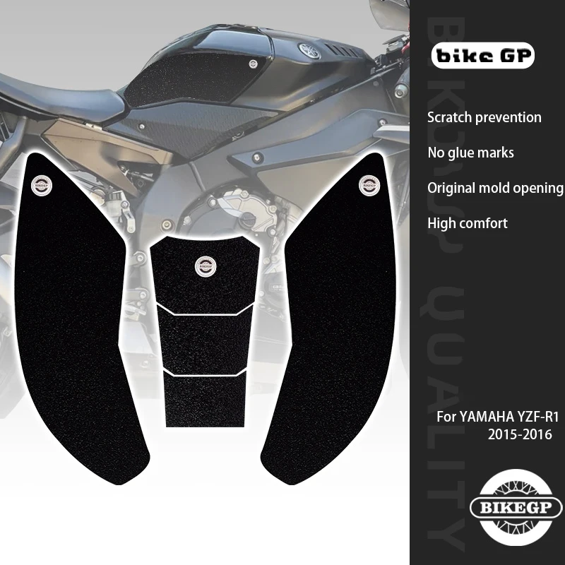 

For YAMAHA YZF-R1 2015-2016 Accessories Fuel motorbike Rubber cove racing stickers Motorcycle Anti Slip Tank Pad Protector