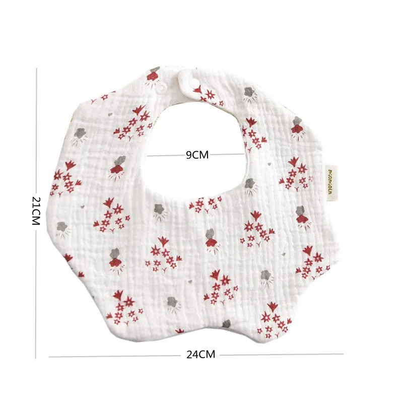 Детские нагрудники поворот на 360 градусов 6 слоев марлевого муслина детская ткань