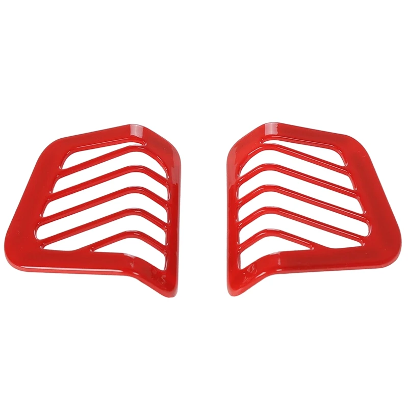 

Pair Red Air Outlet Vent Cover Trim Dashboard Side for 2018 Jeep Wrangler JL