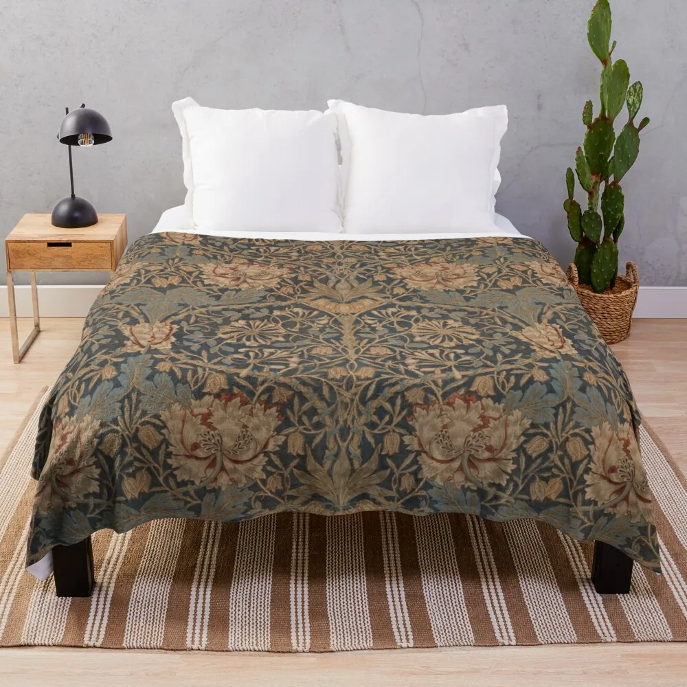 

Madressilva por william morris, cobertor do vintage do lance de 1876