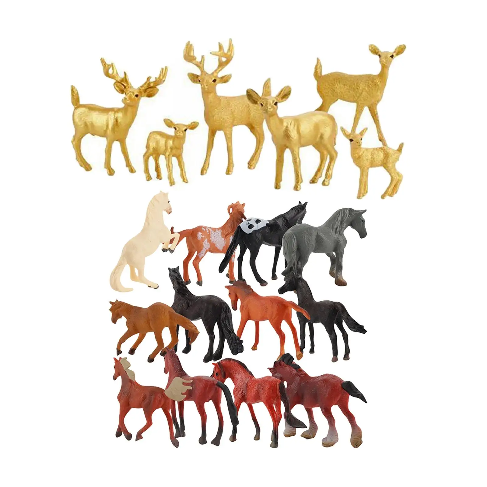 

18 Pieces Miniature Animal Models for DIY Projects Kindergarten Girls Boys