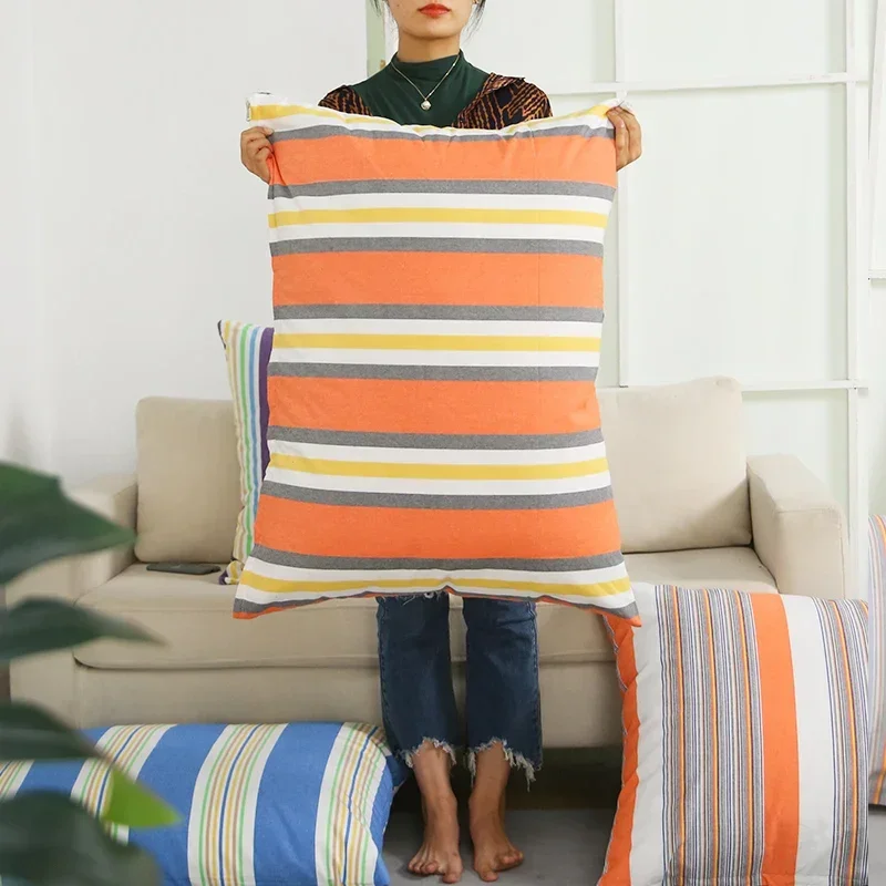 Полосатая наволочка для подушки 50x7 0/60x8 0 см декоративная дивана в гостиную
