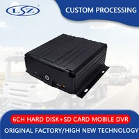 LSZ Factory Direct Sales Remote Monitoring Host 1080P HD 4G GPS WIFI MDVR Audio And Video 6 Channel Box Truck Taxi Bus