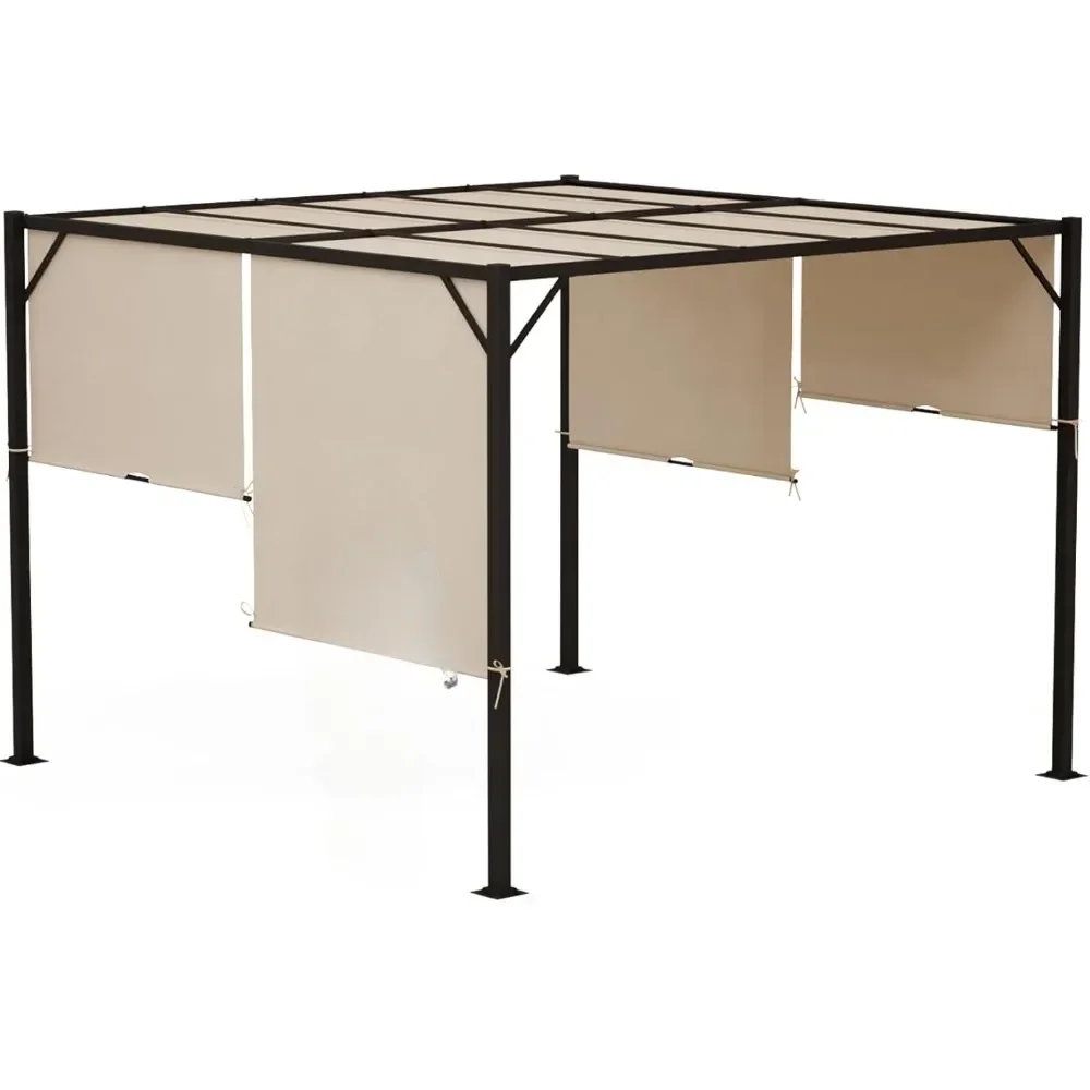 Фото # Для Serre d'extérieur avec pare-soleil, serre à double croix, cadre en aluminium, tissu ergistant aux intempización, 10x10 po& №2