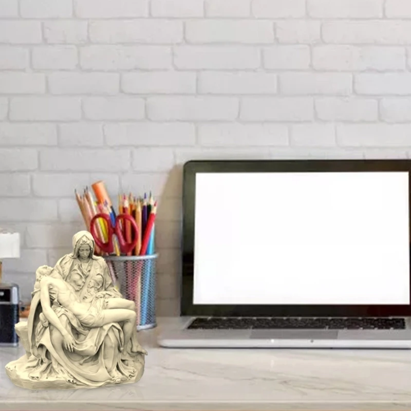 3D форма для статуи силиконовая изготовления силиконовых свечей Pieta гипсовая