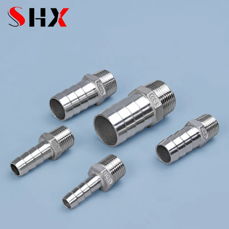 High Quality 1/2" 3/4" 1" NPT Male Thread 304 Stainless Steel Connector Durable Garden Hose Fittings 1PCS