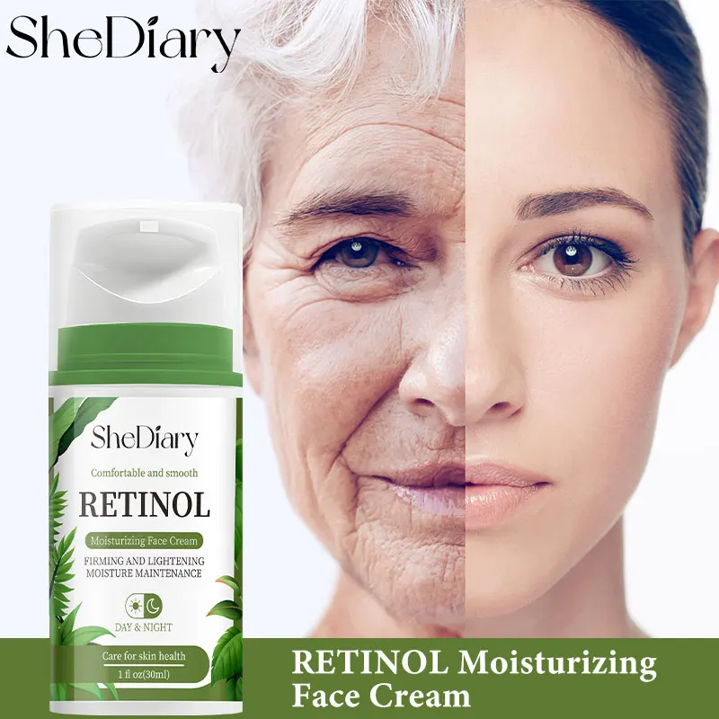 

Retinol Face Cream Anti-Aging Remove Wrinkles Firming Lifting Whitening Brightening Facial Skin Care Fade Fine Lines 30ml