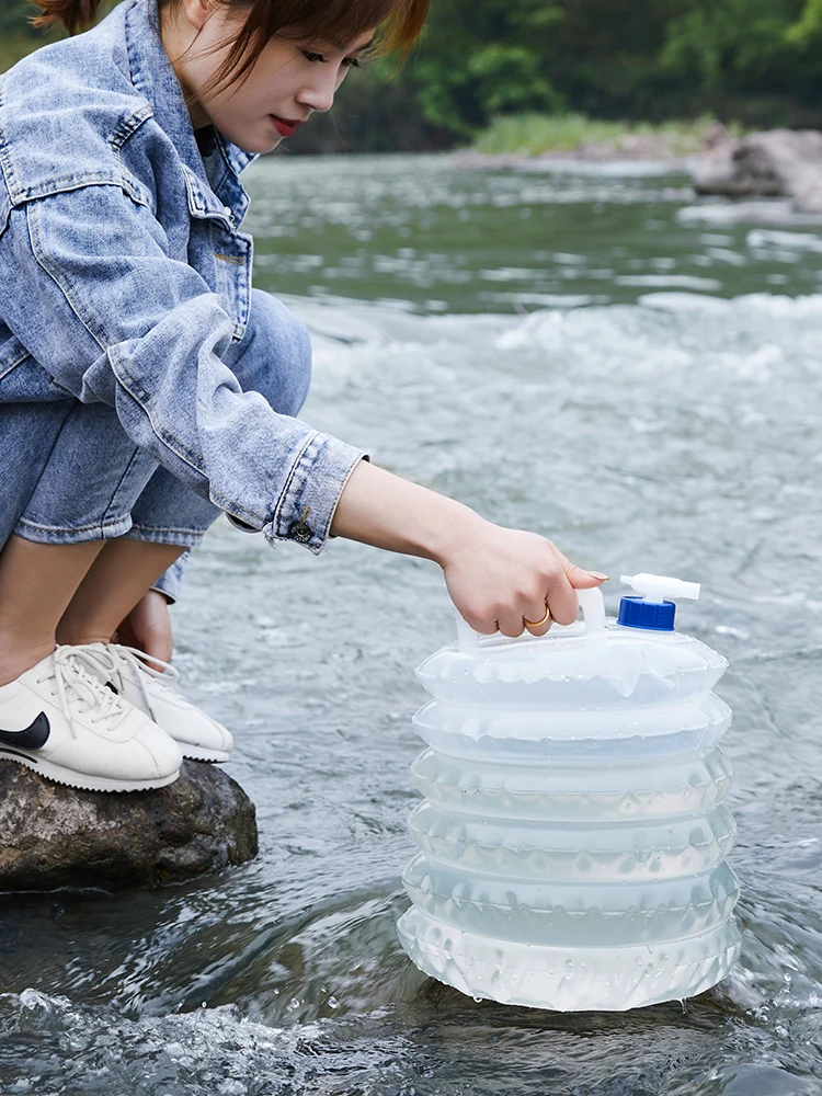 

3L-15L Collapsible Portable Folding Bucket Silicon Car Washing Outdoor Fishing Travel Camp Household Water Storage