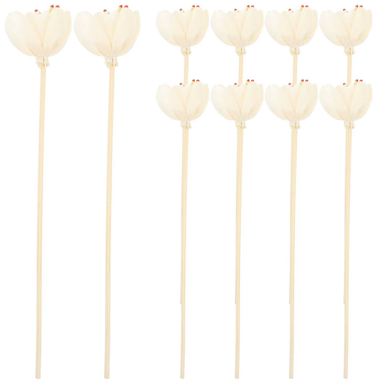 

10 Pcs Wedding Decorations Ceremony Aromatherapy Rattan Sticks Reed Diffuser Replaceable Reeds Essential Oil Diffusers Flower