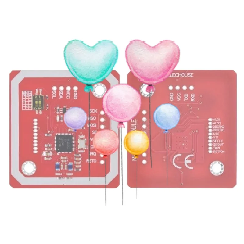 Модуль чтения и записи NFC RFID PN532 V3 со встроенной антенной, поддержка I2C SPI HSU для электронных проектов DIY (art.: 3920dc95cd079) - 3920dc95cd079