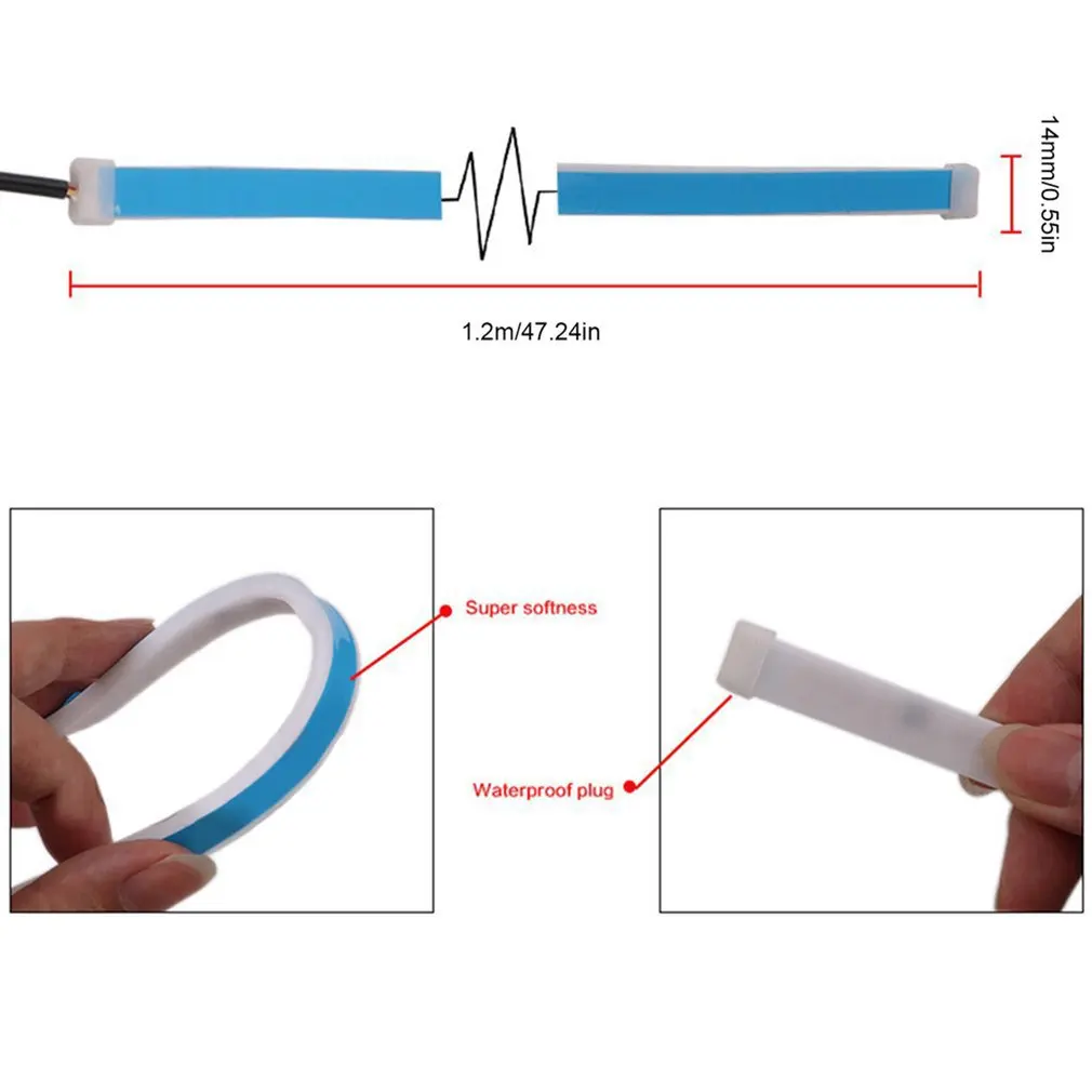 Новейшая лента для заднего фонаря автомобиля 1 2 м декоративная лампа лошадей