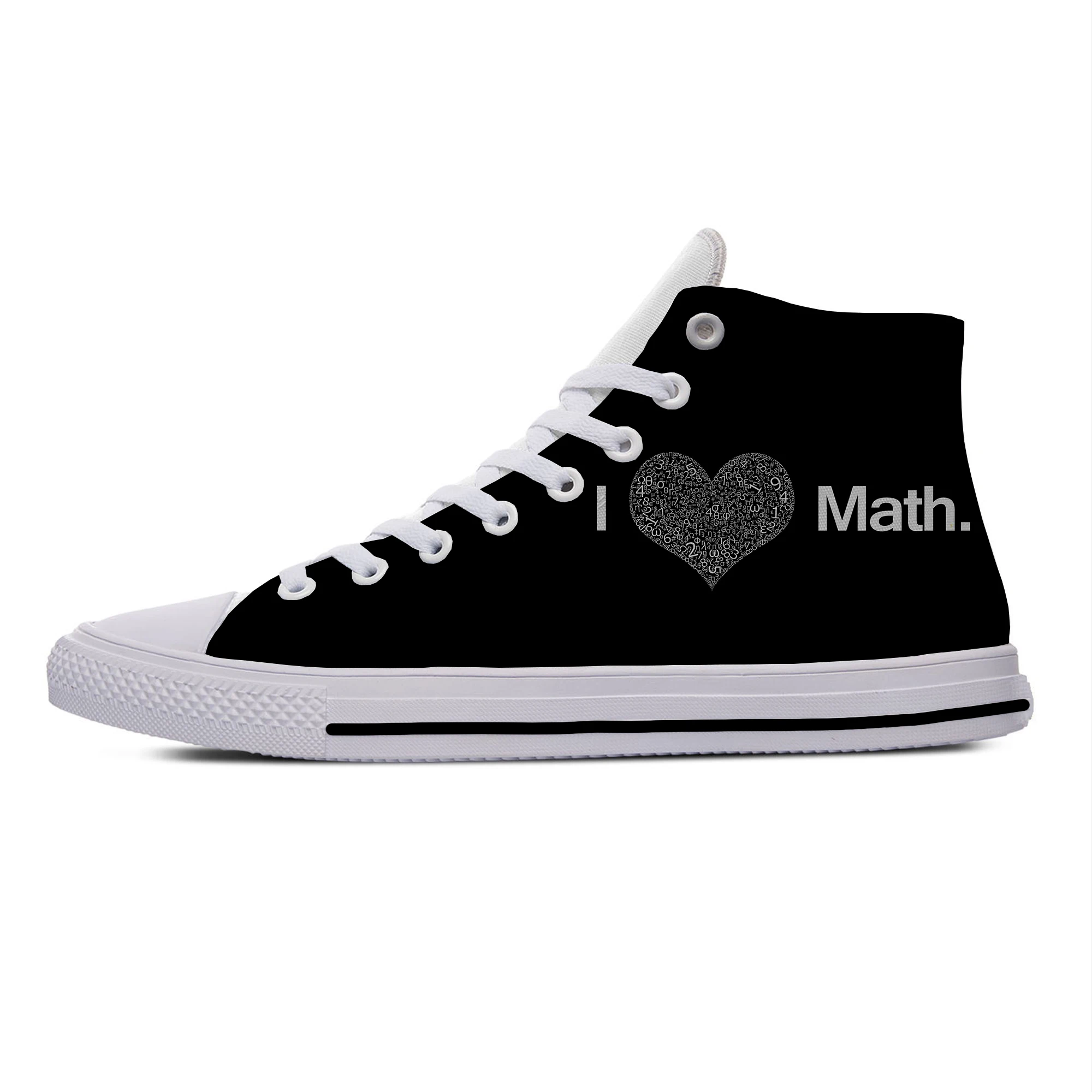 

Mathematical Equation Formula Math Funny Popular Casual Cloth Shoes High Top Lightweight Breathable 3D Print Men women Sneakers