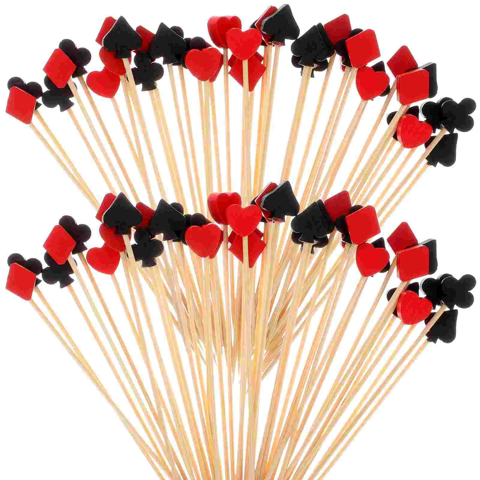 

Picks Fruit Party Toothpick Casino Pick Cocktail Wooden Skewers Sticks Appetizer Olive Drinks Poker Decal Toothpicks Sandwich