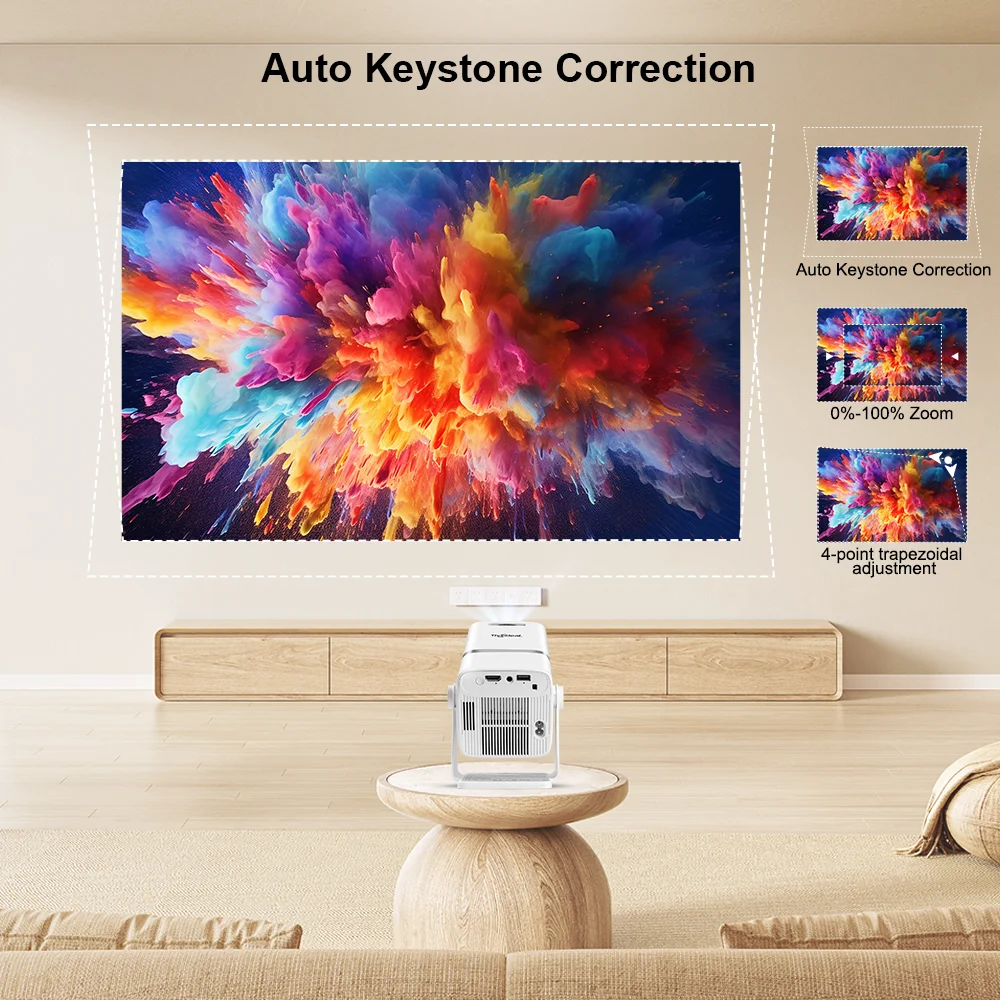 Full HD 1080P TD80W Мини-проектор Android 13 WiFi-проектор 4K Умный домашний кинотеатр Кино