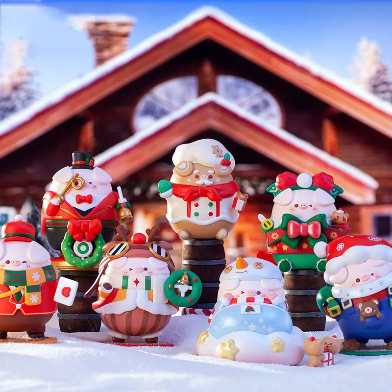 

Blind Box Toys Piko Pig Merry Christmas Mystery Box Caja Misteriosa Action Figure Kawaii Model Dolls Surprise Box Christmas Gift