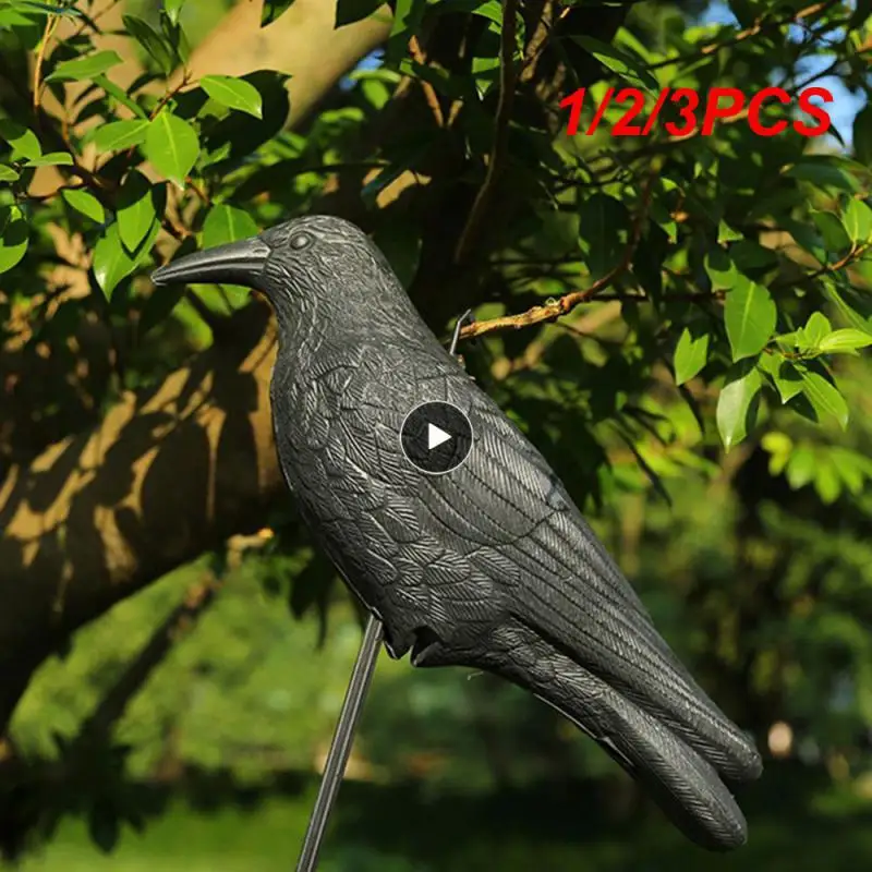 

1/2/3PCS Ghost Festival Crow Decoration Props Can Be Used Repeatedly Image Lifelike Crow Decoration Props High Quality Creative