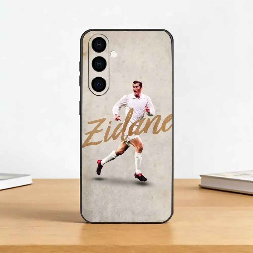 Фото Чехол для телефона Football Player Z-Zinedines Zidane для Samsung Galaxy A73, A72, A71, A70, A53, A52, A51, другие модели, мягкий черный чехол №3