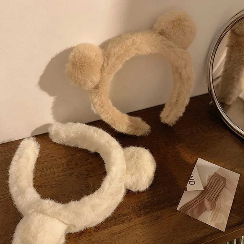 Детский обруч для волос с плюшевым медведем |