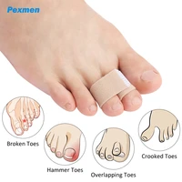 pexmen hammer toe straightener toe splints cushions bandages for correcting crooked overlapping toes protector foot care tool