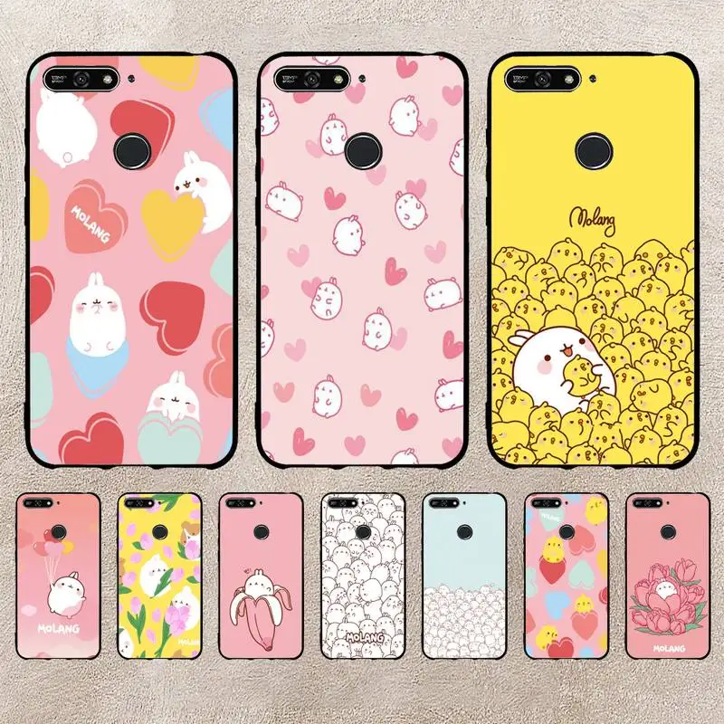 

Kawaii Molang Phone Case For Xiaomi 11 10 12Spro A2 A2lite A1 9 9SE 8Lite 8explorer F1 Poco 12S Ultra Cove