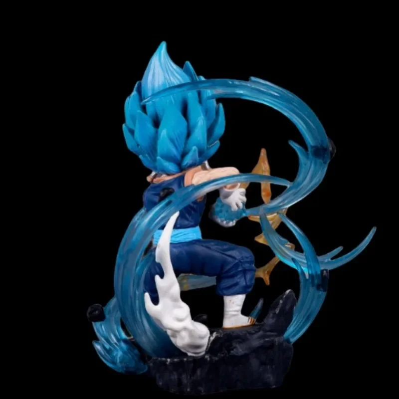 Фото 11 см. Хит продаж! Аниме-фигурка Dragon Ball Super Saiyan WCF Бейджит с синими волосами, сценические спецэффекты, ручная работа, подарок №4