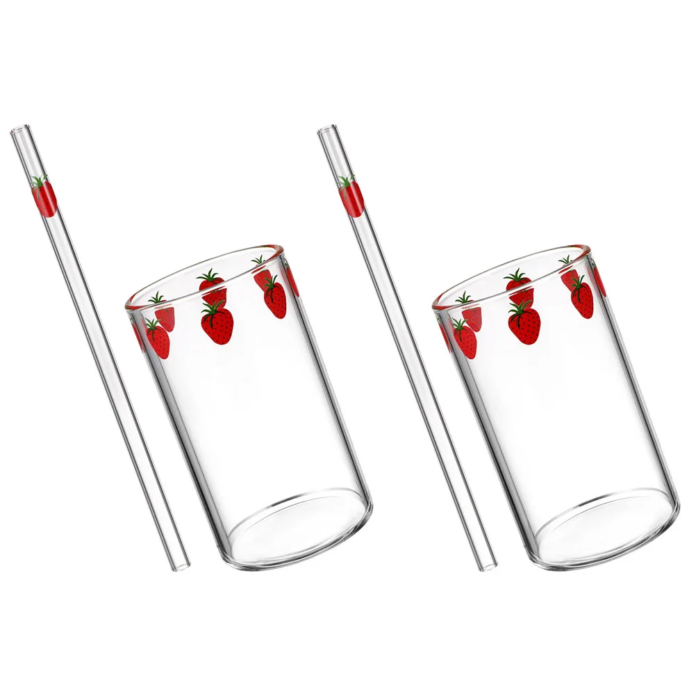 

2 Sets Coffee Containers Cup Clear Drinking Multi-function Cups Beer Mug Decorative Water Glass