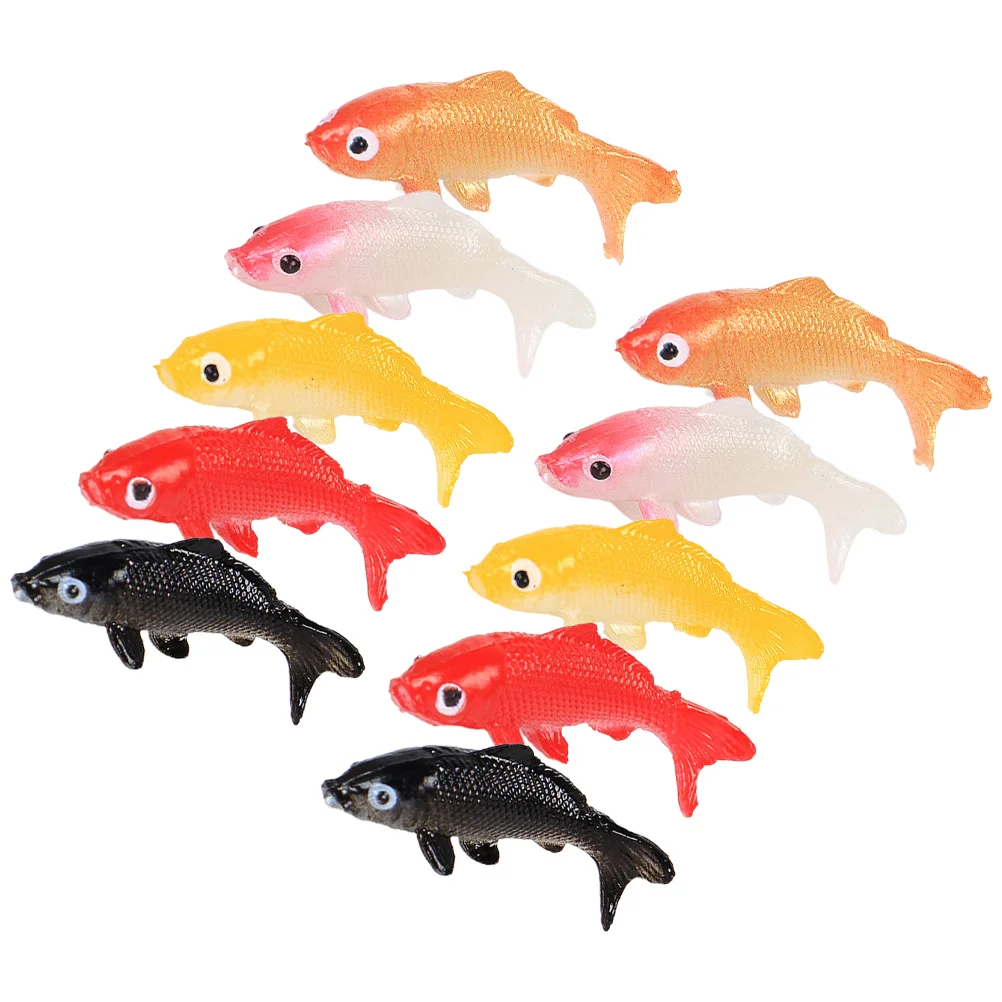 

12pcs Artificial Fancy Carp Fake Fish Ornament Aquarium Fish Tank Decoration