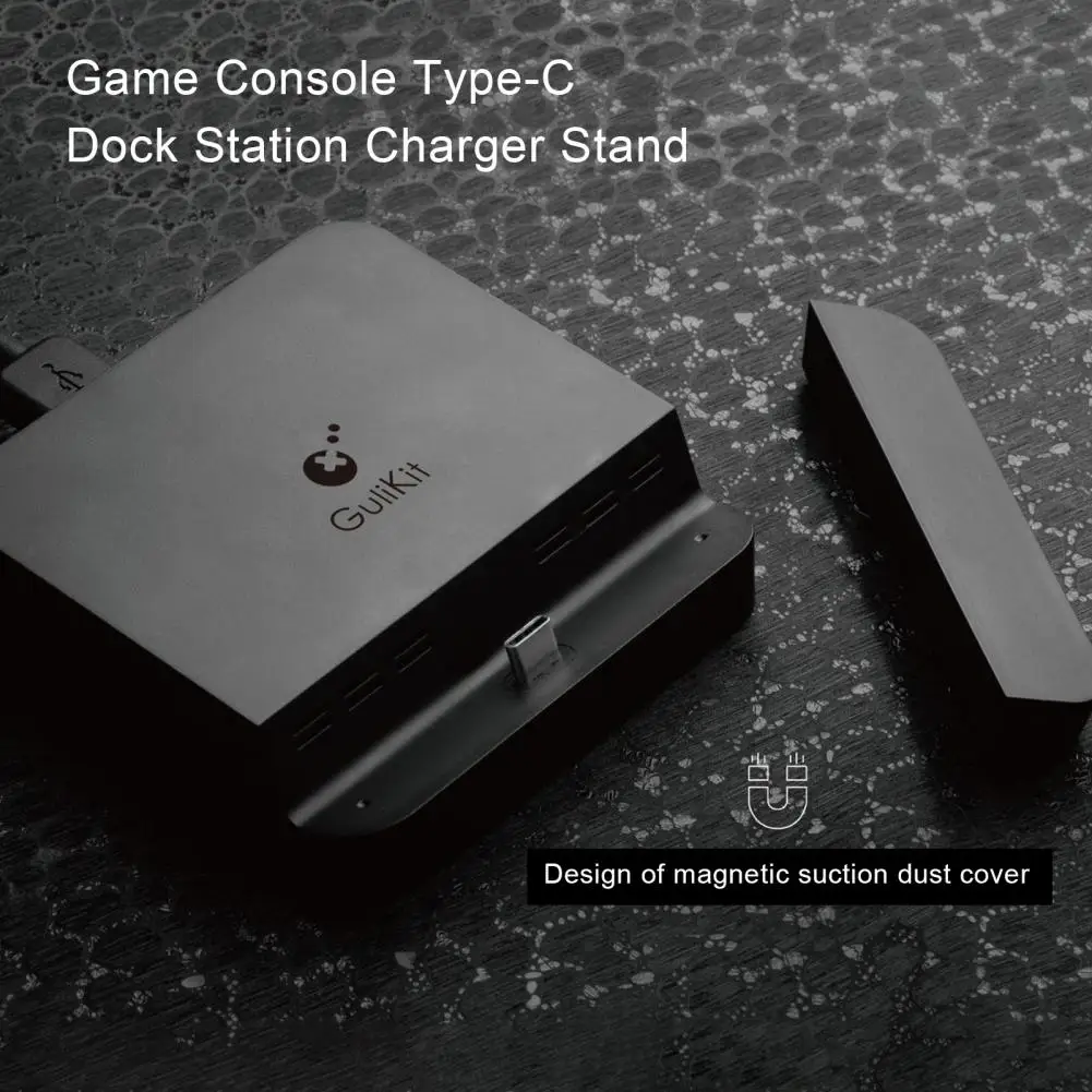 Фото Практичная док-станция для консоли, док-станция для игровой консоли своими руками, магнитная Пылезащитная крышка, базовая сборка, аксессуары №5