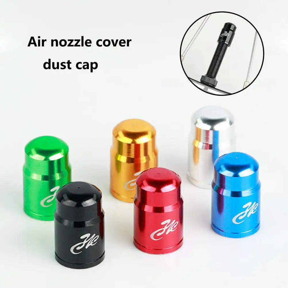 

Bicycle Valve 10Pcs Valve Cap Dirt-proof Exquisite Aluminum Alloy Prevent Air Leak Bicycle Valve Cover for Mountain Bike