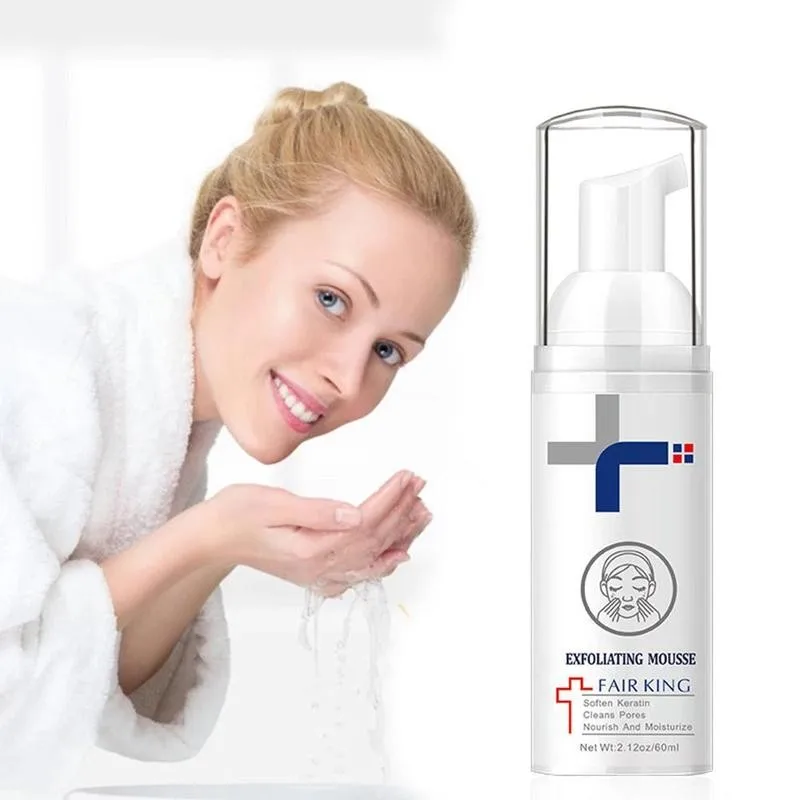 60ml Exfoliating Mousse Peeling Gel Face Scrub Deep Cream Moisturizing Care Skin Smooth Exfoliator Cleaning Remove | Красота и