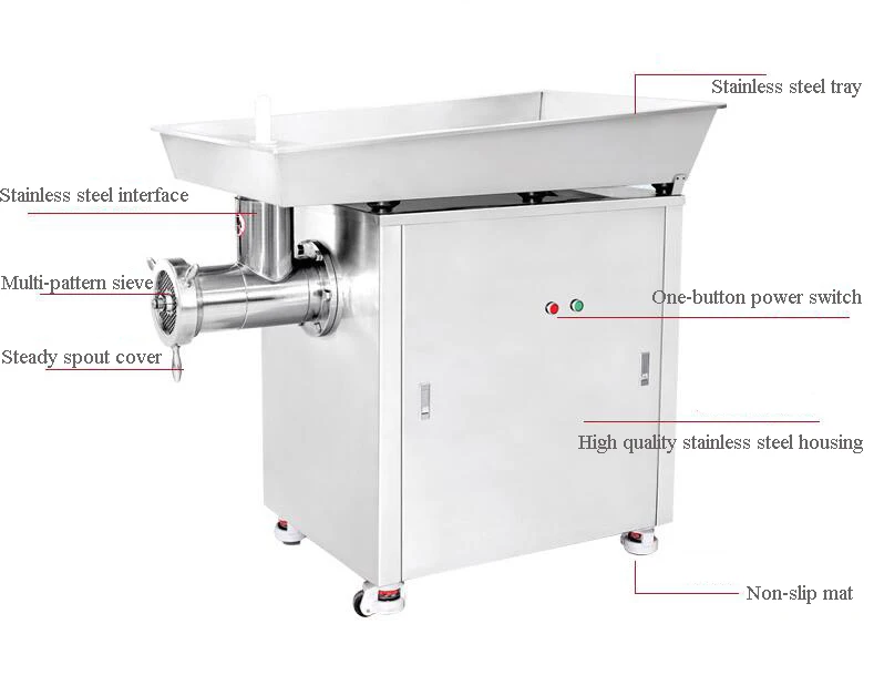 

Multi-function Electric Meat mincer Commercial 950kg/h Meat grinder for Raw pork Stuff stuffing machine beef grinding machine
