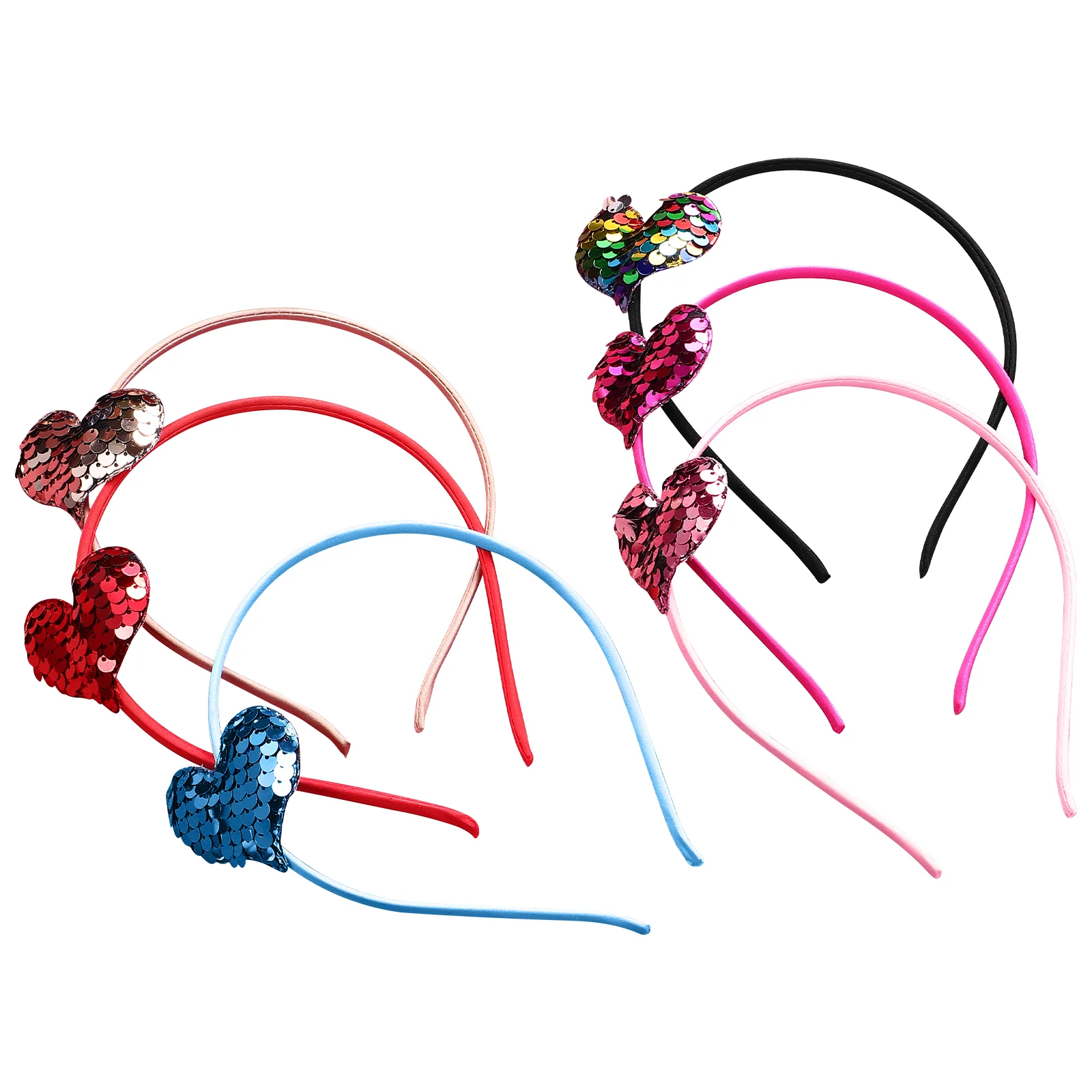

Sequined Love Headband Hair Accessories Bands Toddler Girl Girls Headbands Kids Christmas
