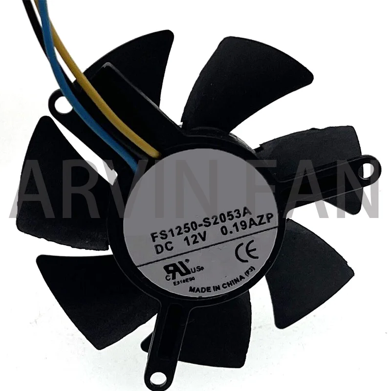 FS1250-S2053A для оригинального вентилятора видеокарты GTX1050/1050Ti 12 В 0,19a