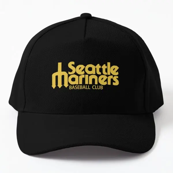 

Mariners Seattle Baseball Cap Hat Black Casquette Snapback Sun Czapka Sport Bonnet Spring Hip Hop Mens Solid Color Fish