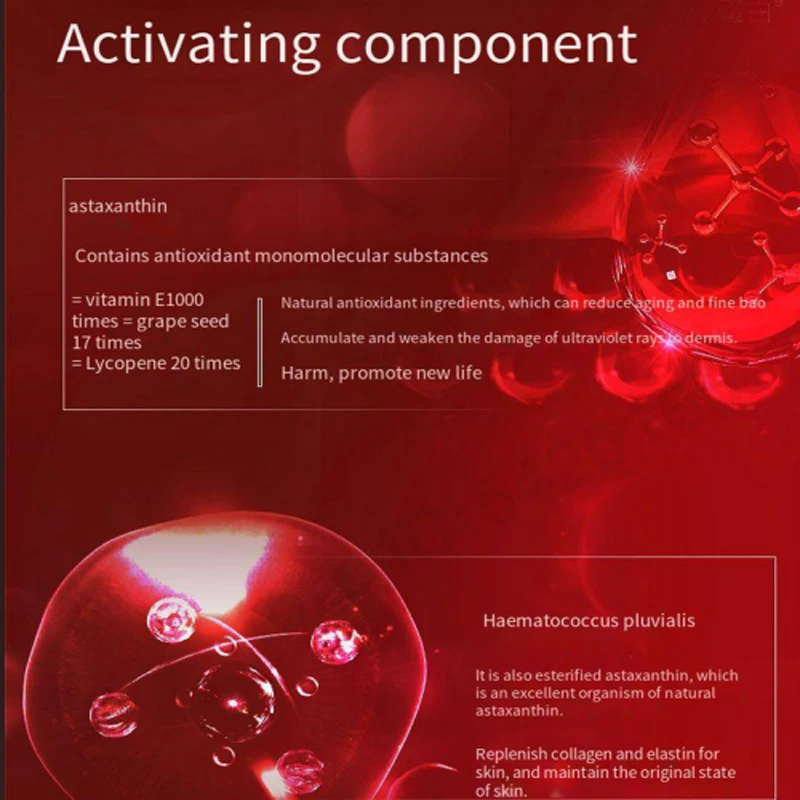 Астаксантин нитки для лифтинга лица коллагеновая эссенция белковый пептид